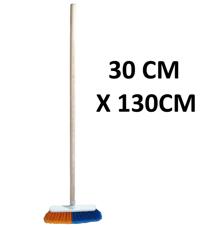 ESCOBA PLASTICA COLORES 30CM X 130CM