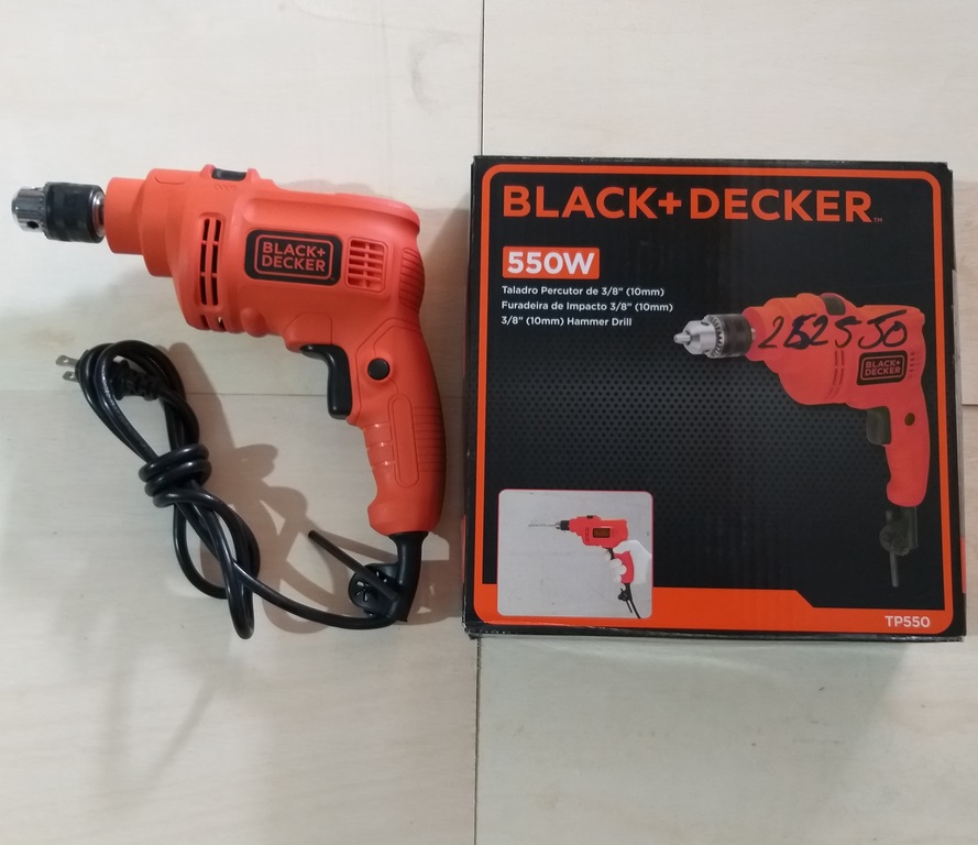 TALADRO BLACK DECKER 3/8 TB550 PERCU.550W
