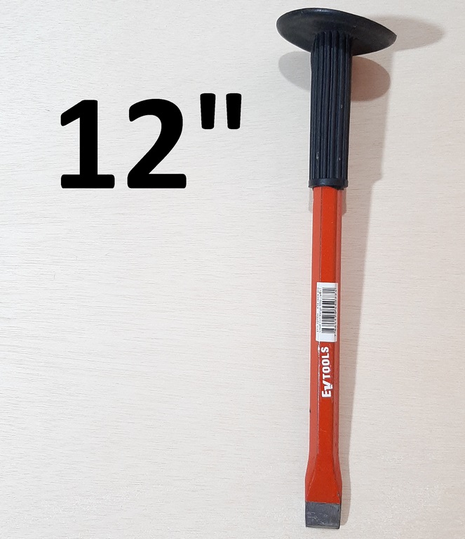 CINCEL 12 C/MANGO EVTOOLS 12 X 5/8 X 3/4 9002-12 PUNTA PLANA