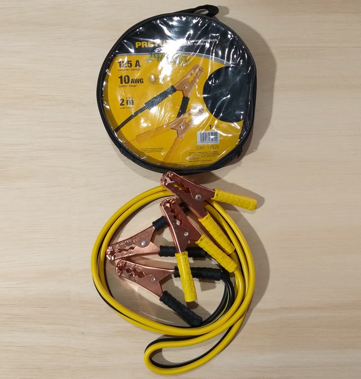 CABLE P/BATERIA C/LAGARTO 50AMP 10AWG 2M PRETUL