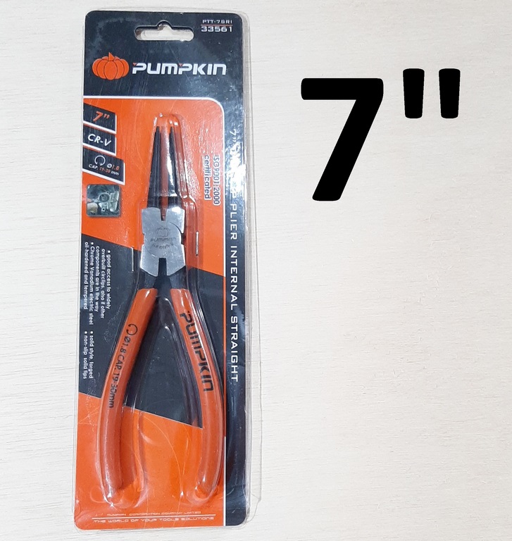 PINZA PARA SEGURO 7´´ CERRADA PUMPKIN