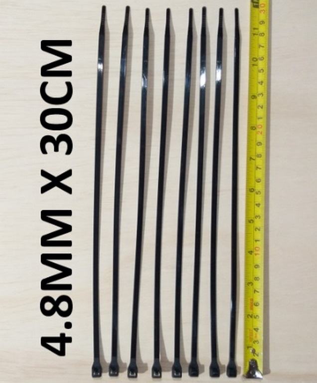 AMARRA PLASTICA 30CM X 4.8MM NEGRA CONSUN