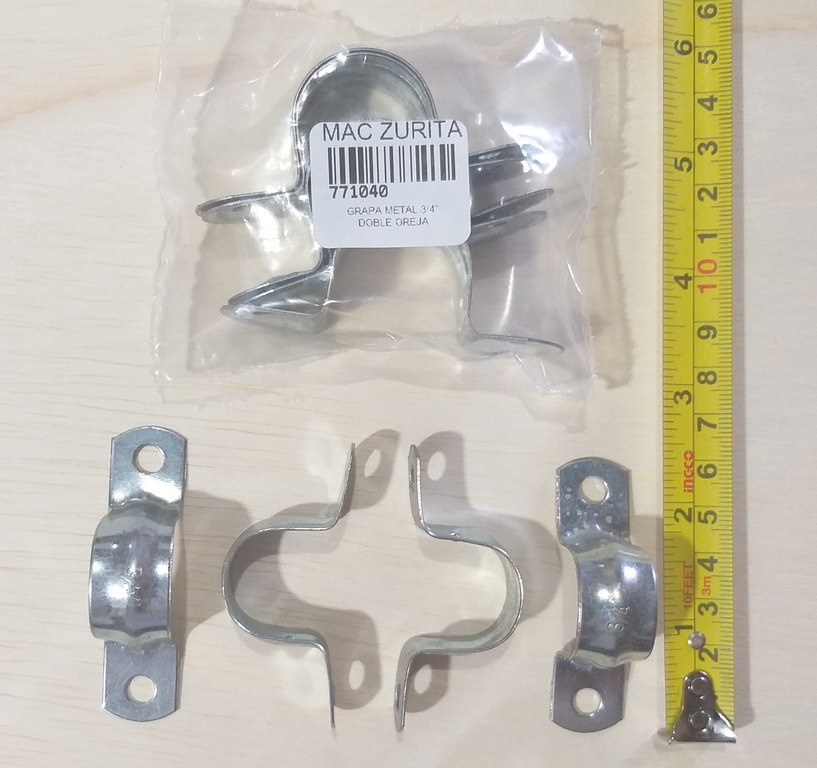 GRAPA METAL 3/4 DOBLE OREJA