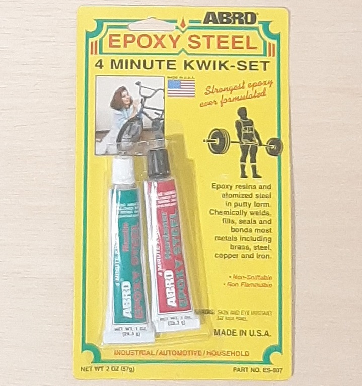 MASILLA EPOXI STEEL 2 ONZ 4 MINUTOS ABRO