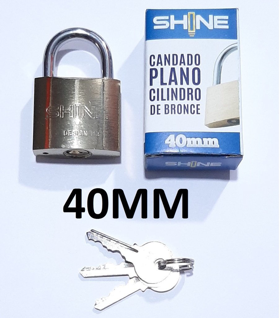 CANDADO PLANO 40MM NAPOLI/SHINE