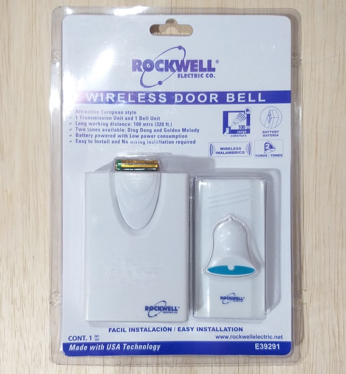 TIMBRE INHALAMBRICO DIN DONG 100 MT BLANCO E39291