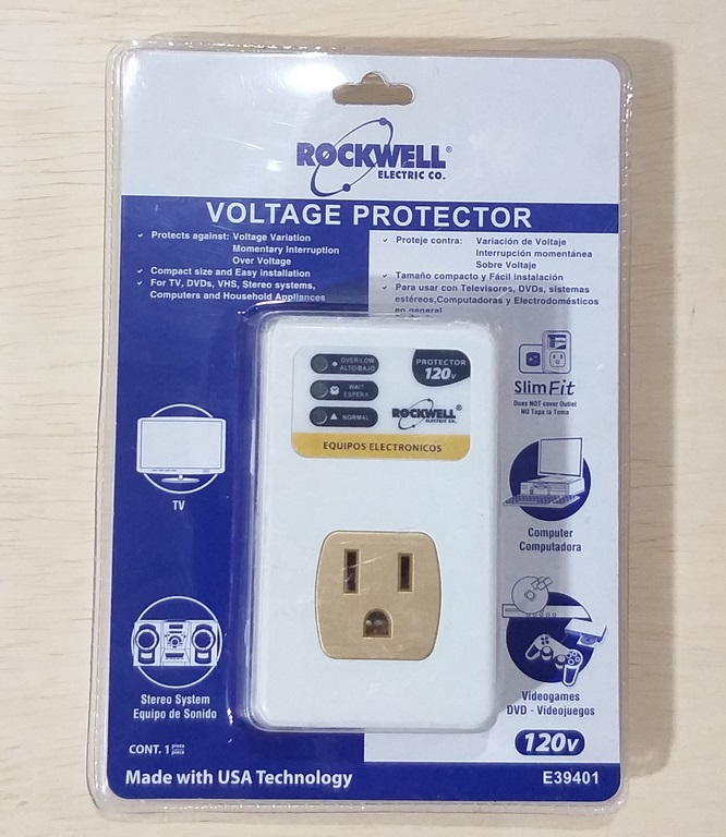 PROTECTOR DE VOLTAJE ROCKWELL 120V 1 SERVICIO EQUIPOS ELECTRONICO