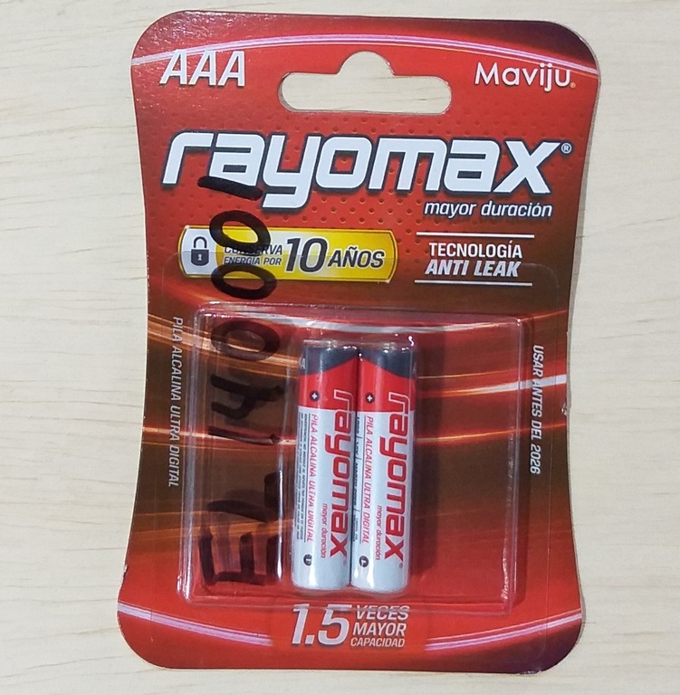 PILAS RAYOMAX AAAX2UN BLISTER