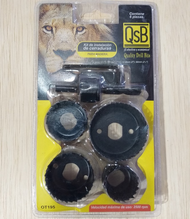 BROCA PALETA KIT P/INST CERR. 6PZS OT195 QSB