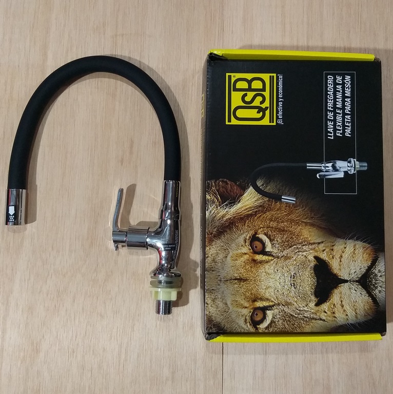 LLAVE FR. QSB FLEX/PLAS NEGRA P/MESA DH891-4