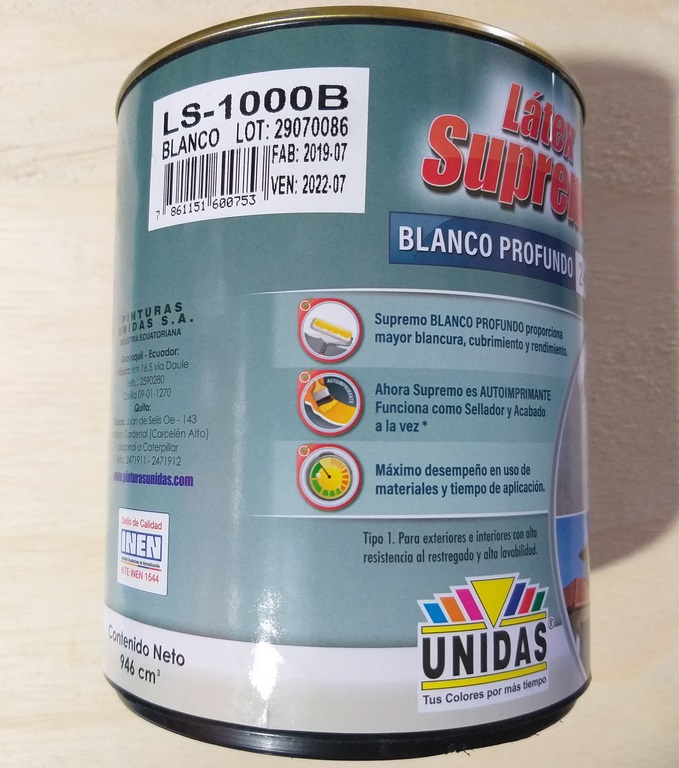 LATEX SUPREMO BLANCO LT