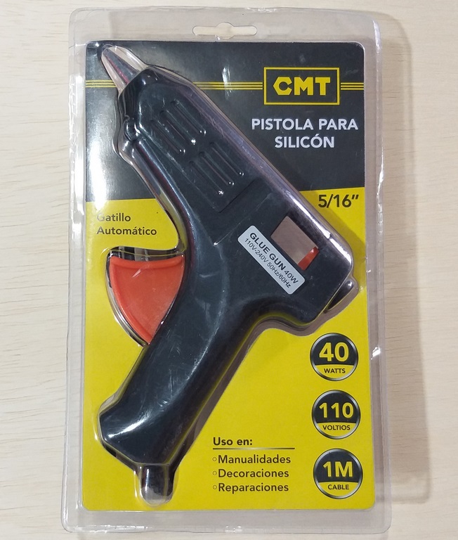 PISTOLA P/SILICON 40W 8MM (5/16) 110V 1M CABL
