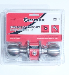 [546062] CERRADURA DORMITORIO ACERO INOXIDABLE CERMAX
