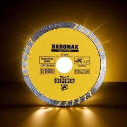[0001883] DISCO DIAMANTE 4 1/2 HAROMAK TURBO Y CONTINUO EVOLUTION