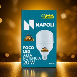 [NAP0113] FOCO LED NAPOLI 20W 6500K 120V E27 1700LM