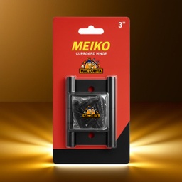 [4B40004] BISAGRA 3.0 NEGRO MATTE MEIKO 3.0X3.0X2MM 3PCS