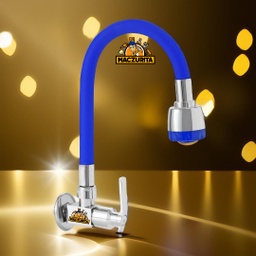 [CHI8858] LLAVE FR. FLEX AZUL C/DUCHA P/PARED FIORI