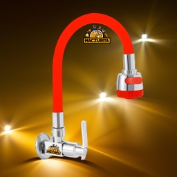 [CHI8861] LLAVE FR. FLEX ROJO C/DUCHA P/PARED FIORI