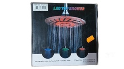 [0000408] DUCHA PLASTICA LED 20CM MULTICOLOR REDONDA