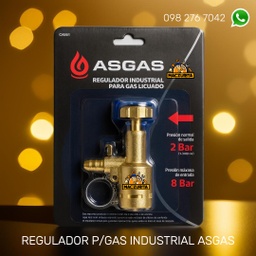 [000181] REGULADOR P/GAS INDUSTRIAL ASGAS C/PERILLA