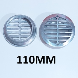 [101403] REJILLA 110MM ALUMINIO BRILLADA