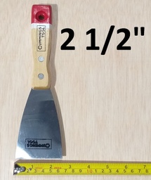 [32250] ESPATULA 2 1/2 CMT M/MADERA ROJO 0.5MM