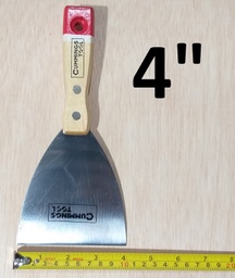 [32400] ESPATULA 4 CMT M/MADERA ROJO 0.5MM