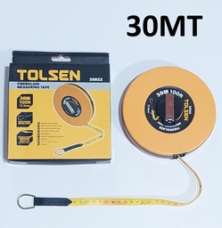 [35022] CINTA METRICA TOLSEN 30M X 12.5MM COD 35022 FIBRA/VIDR