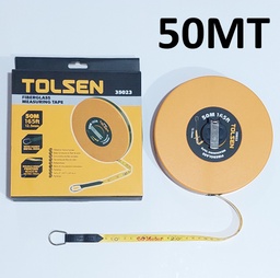 [35023] CINTA METRICA TOLSEN 50M X 12.5MM COD 35023 FIBRA/VIDR