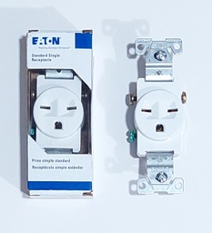 [350816] TOMA COOPER 220V 15AMP 816V P/AIRE ACOND. BLANCO/MARFIL