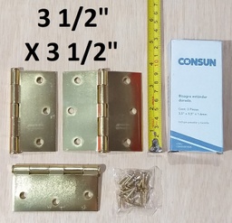 [353516] BISAGRA 3.5 X 3.5 CONSUN DOR. SET 3UNIDADES C/T