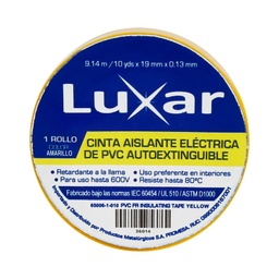 [36014] CINTA AISLANTE LUXAR 10Y AMARILLA
