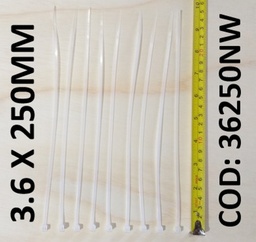 [36250NW] AMARRA PLASTICA 25CM X 3.6MM BLANCA CONSUN