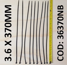 [36370NB] AMARRA PLASTICA 37CM X 3.6MM NEGRA CONSUN