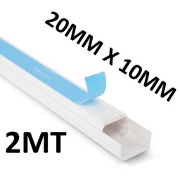 [36821] CANALETA PLAST. 20MMX10MMX2MT LUXAR C/ADHESIVO