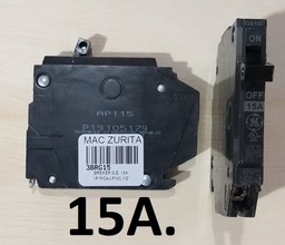 [3BRG15] BREKER G.E. 15A. 1P P/CAJA FINO 1/2