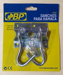 [40900013] GANCHO P/HAM.GALACTICO BP PAR NIQUELADO C/TORNILLOS