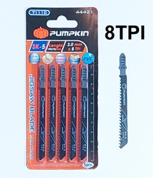 [44421] JGO SIERRAS CALADORA P/MADERA 8TPI 5PCS COD 44421