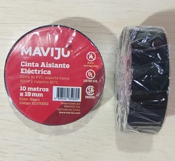 [50] CINTA AISLANTE MAVIJU 10MX19MM NEGRA