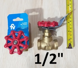 [947104] LLAVE PASO 1/2´´ FV 471.04 BRONCE M/PLAST PESADA