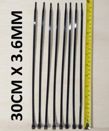 [BP00204] AMARRA PLASTICA 30CM X 3.60MM NEGRAS BP APNBP300