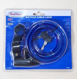 [C17007] CANDADO P/BICICLETA 15CM/60´´ BESTVALUE