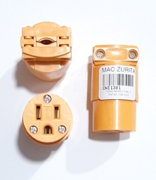 [CHI1381] TOMA AEREO VINIL 3 PATAS 15A-125V JEM/PROTOOLS