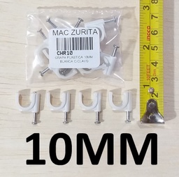[CHR10] GRAPA PLASTICA 10MM C/CLAVO