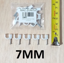 [CHR7] GRAPA PLASTICA 7MM C/CLAVO