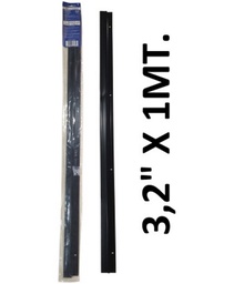 [DS0004] RASTRERA BARREDERA 1M NEGRA C/TORNILLOS