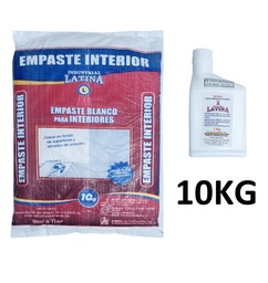 [EI10] EMPASTE INTERIOR LATINA 10KG C/RESINA