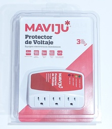 [EL130005] PROTECTOR DE VOLTAJE EQ. ELECTRONICOS 3 ENCHUFES 12A 120V MAVIJU
