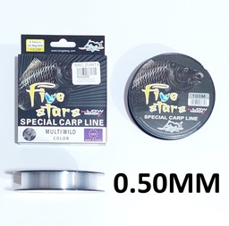 [H121035] NYLON PESCA 0.50 BLANCO FIVE STARS