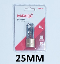 [HE140016] CANDADO CUELLO LARGO MAVIJU 25MM